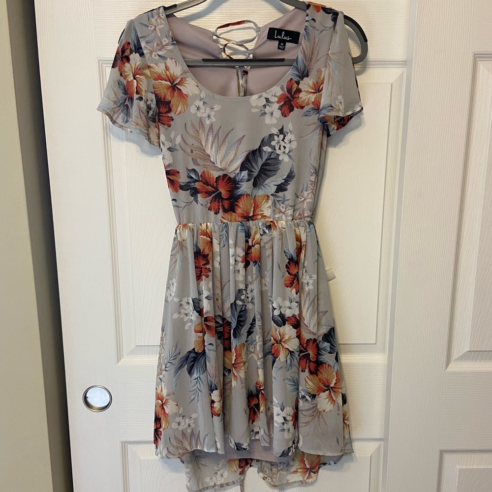 Lulu’s open back skater dress